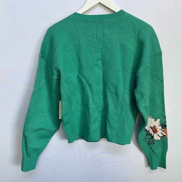 NWT The Sonal Nathwani Camryn Cropped Crewneck Sweater by Maeve - Picture 8 of 11
